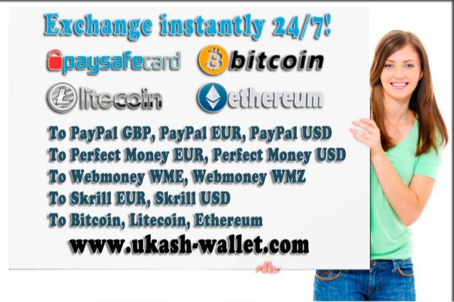 Exchange Bitcoin Litecoin Ethereum And Paysafecard To Paypal Per - 